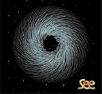 酷炫星空旋涡背景