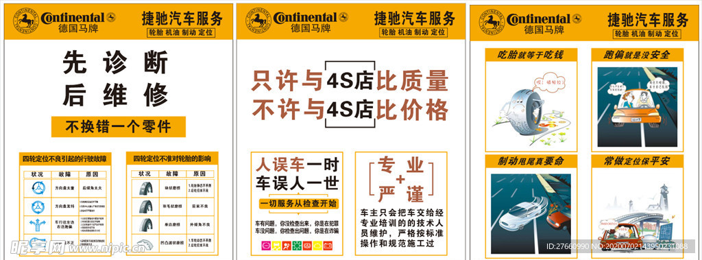 马牌轮胎宣传画