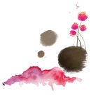 水墨艺术画  抽象 笔墨 花卉