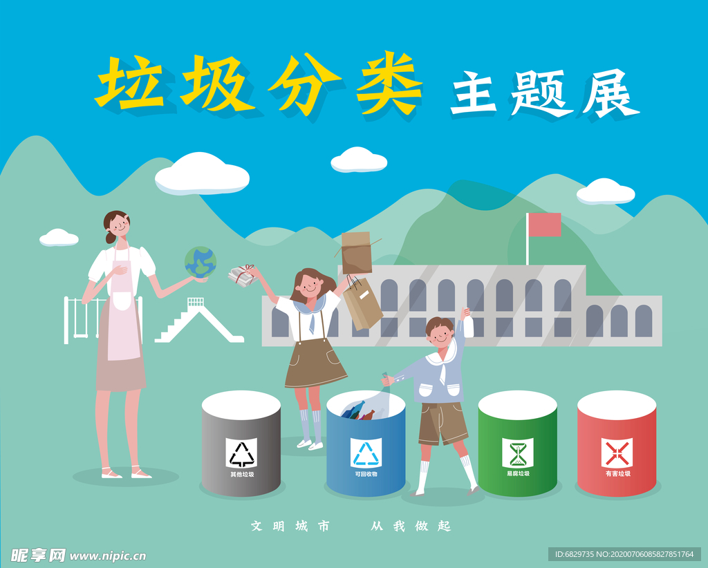 垃圾分类主题展