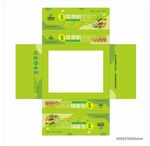 富硒猕猴桃生鲜水果包装展开图