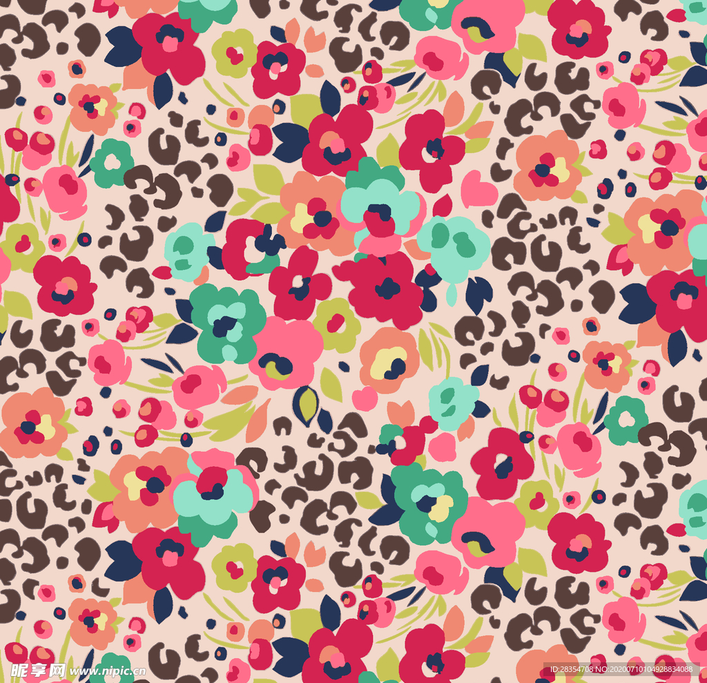 炫彩小碎花 设计 扎染