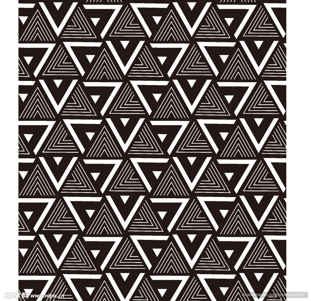 潮流 三角形图案 设计 几何