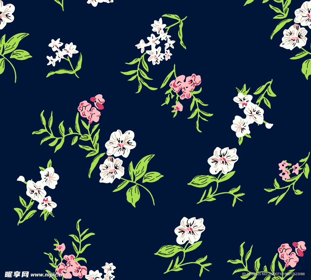 小碎花 大牌 印花 数码 花卉