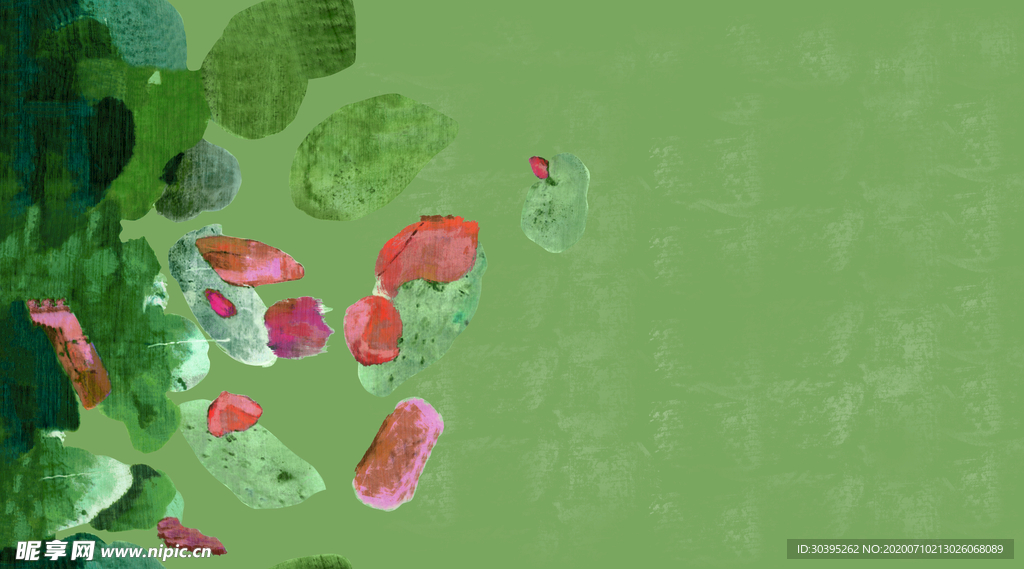 数码 印花 花朵 大牌 手绘花