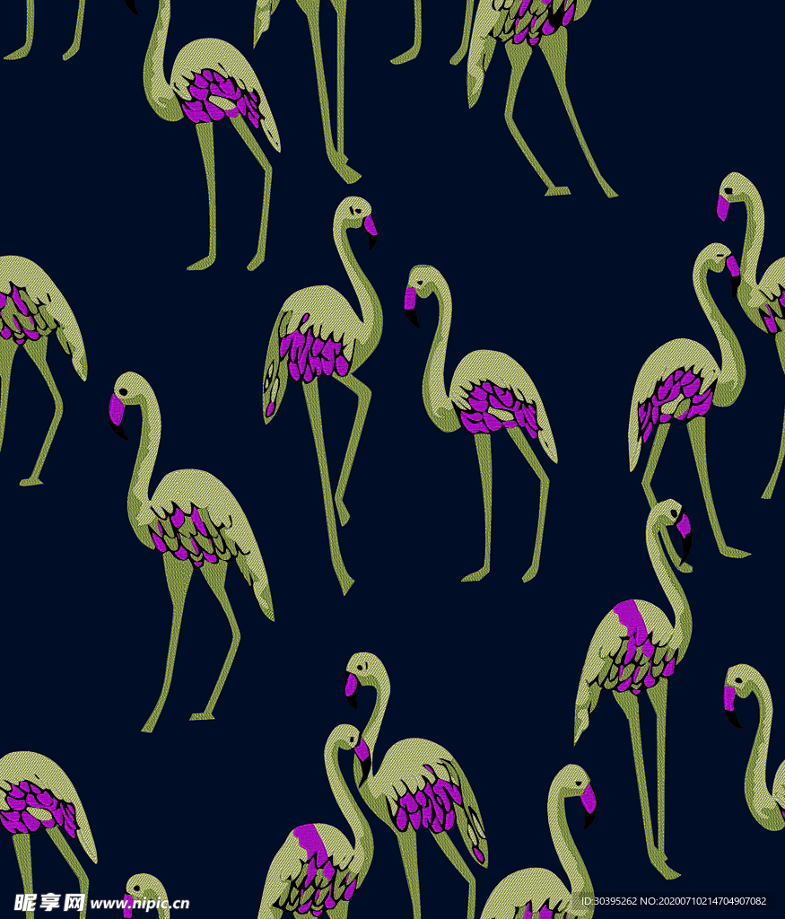 数码 爆款 千顶鹤 大牌 印花