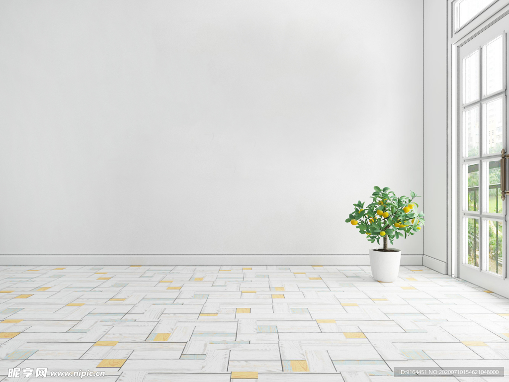 白色室内装饰图