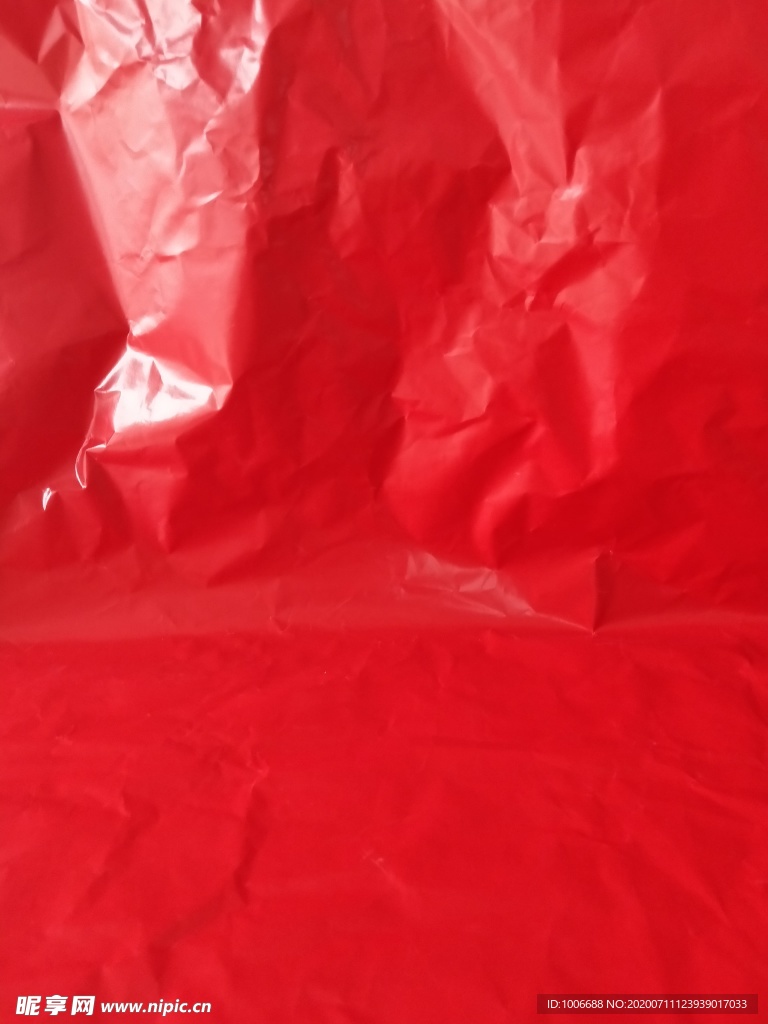 红色亮面皱褶褶皱纹理肌理效果图