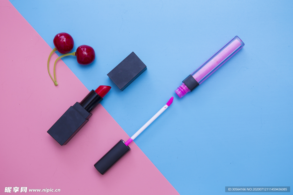 化妆品睫毛膏简约背景素材