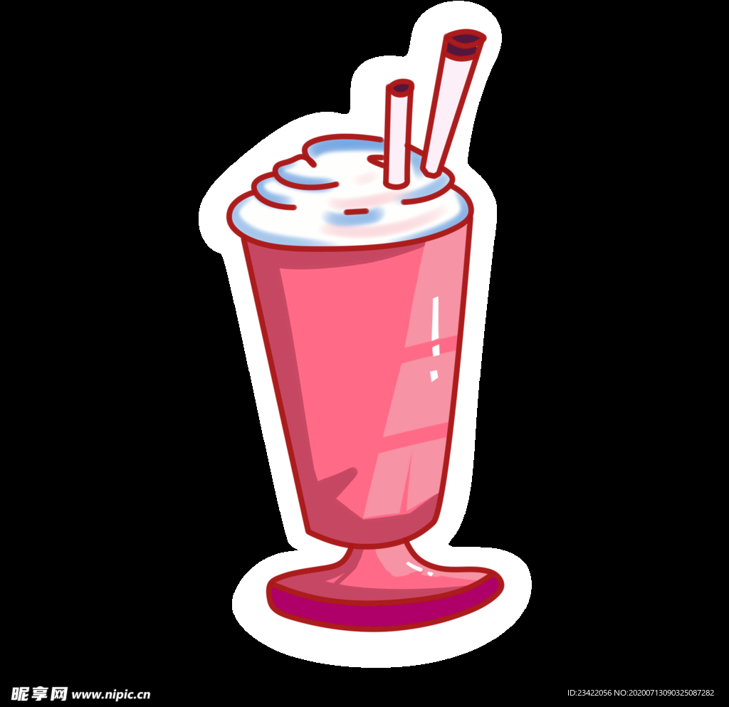 卡通奶茶冰淇淋杯