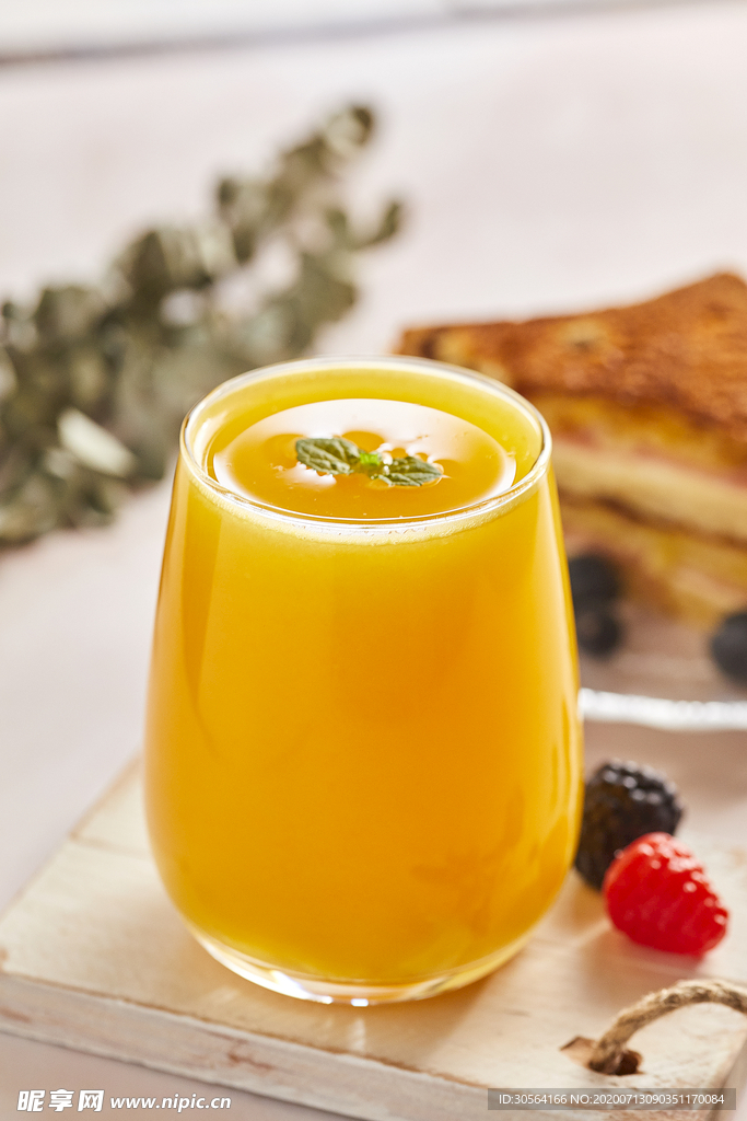 芒果汁果汁饮品饮料背景素材