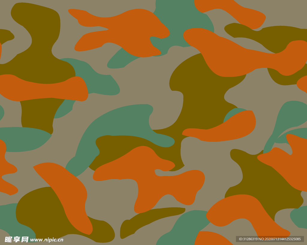 迷彩 大牌 方巾 数码印花