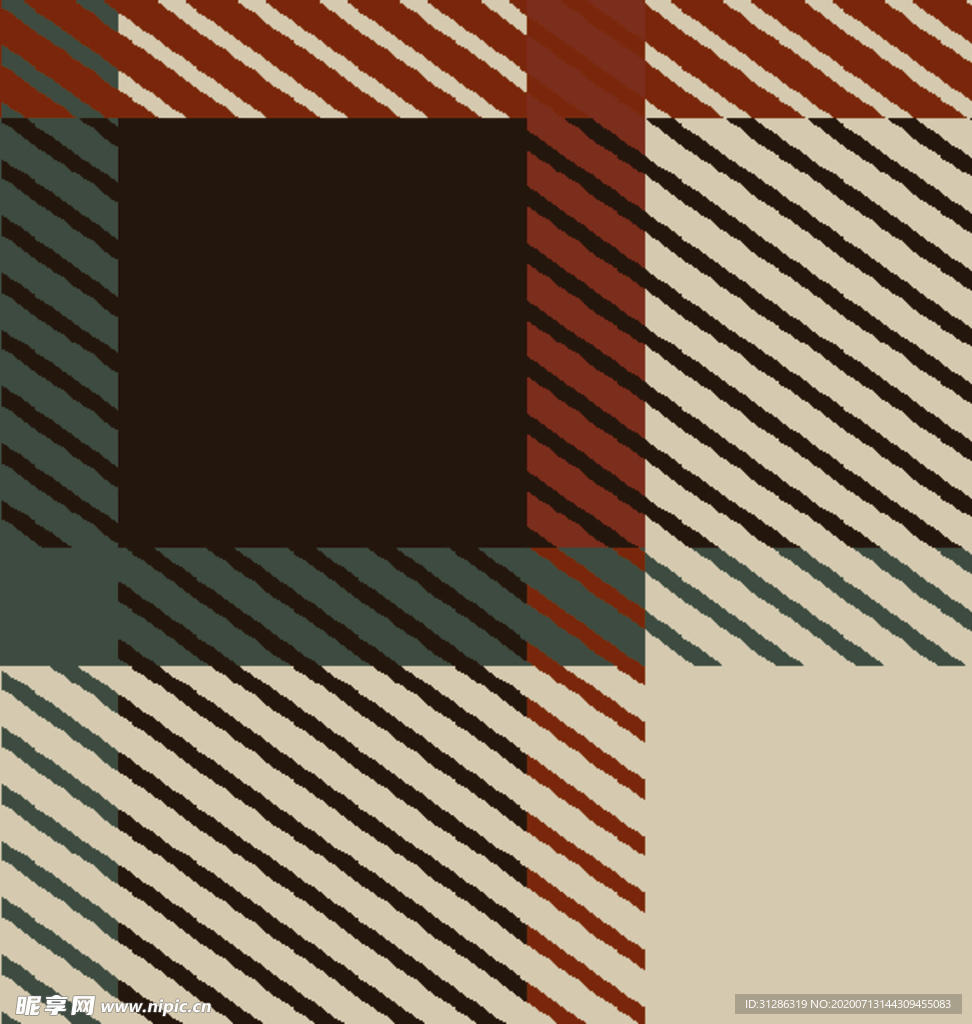 格子  几何 大牌 方巾 印花