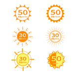 防晒小图标套图