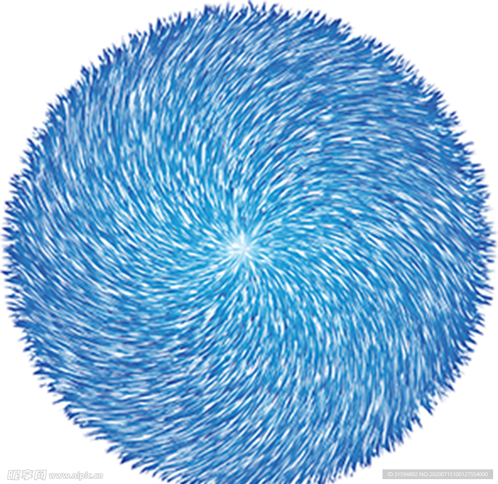 蓝色线絮