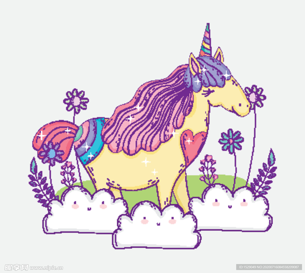 卡通独角兽