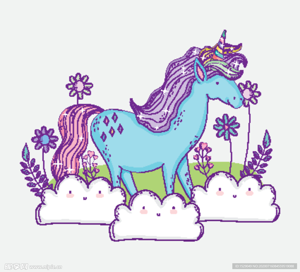 卡通独角兽