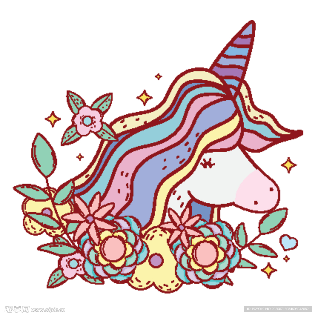 卡通独角兽