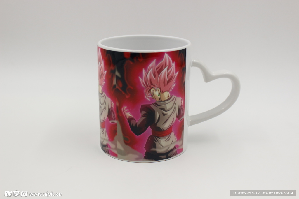 心形把手 变色马克杯