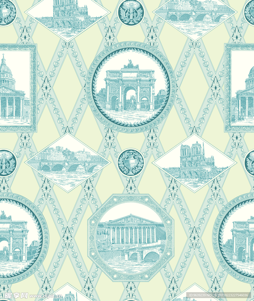 欧式建筑分色高清