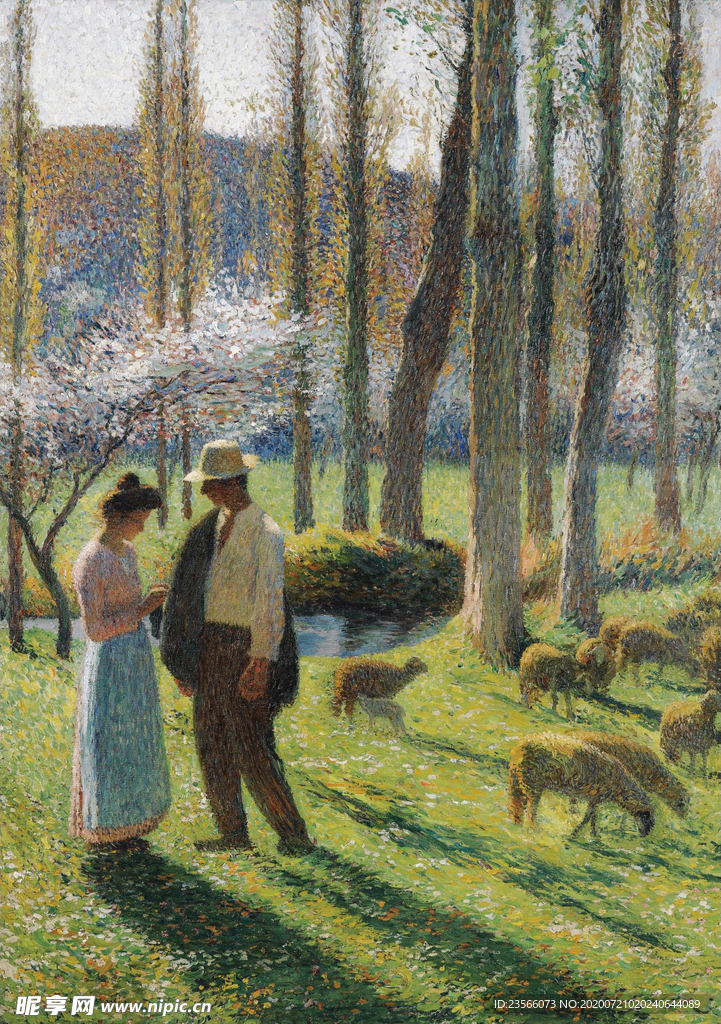 田园风景古典油画