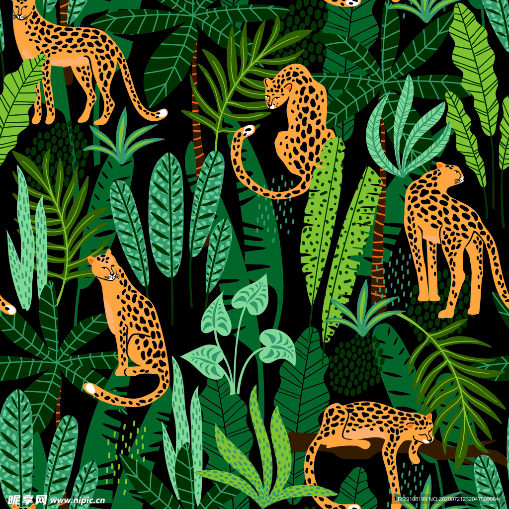 大牌花型 老虎 豹子