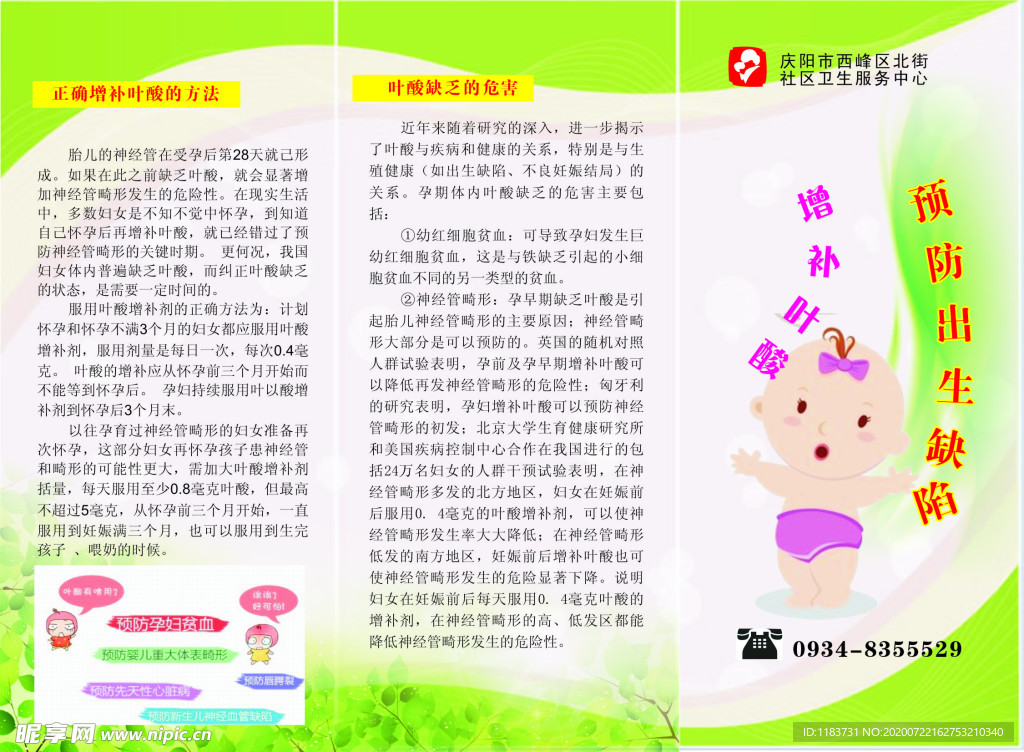 预防出生缺陷增补叶酸cdr格式