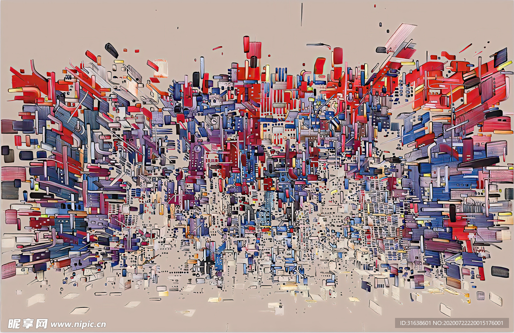 抽象三维立体空间