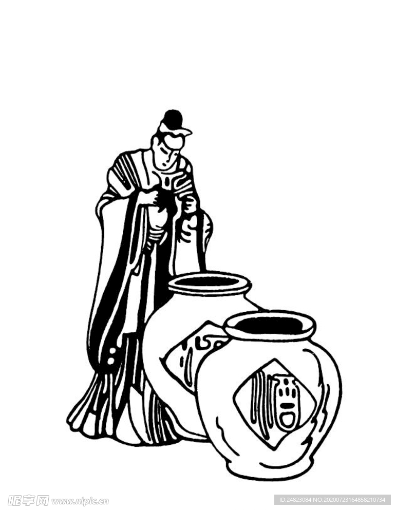 酒盒古代酒人物