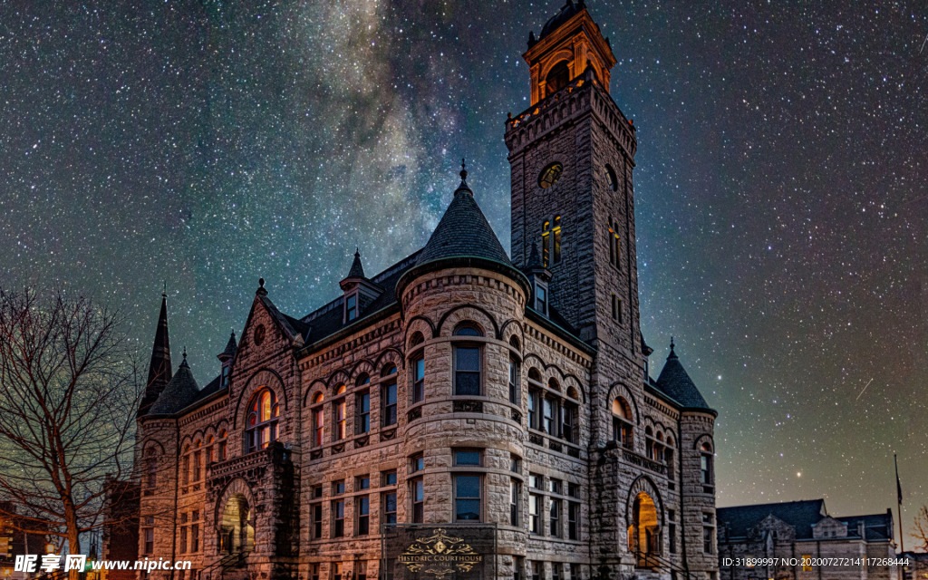 星空城堡欧式摄影图片