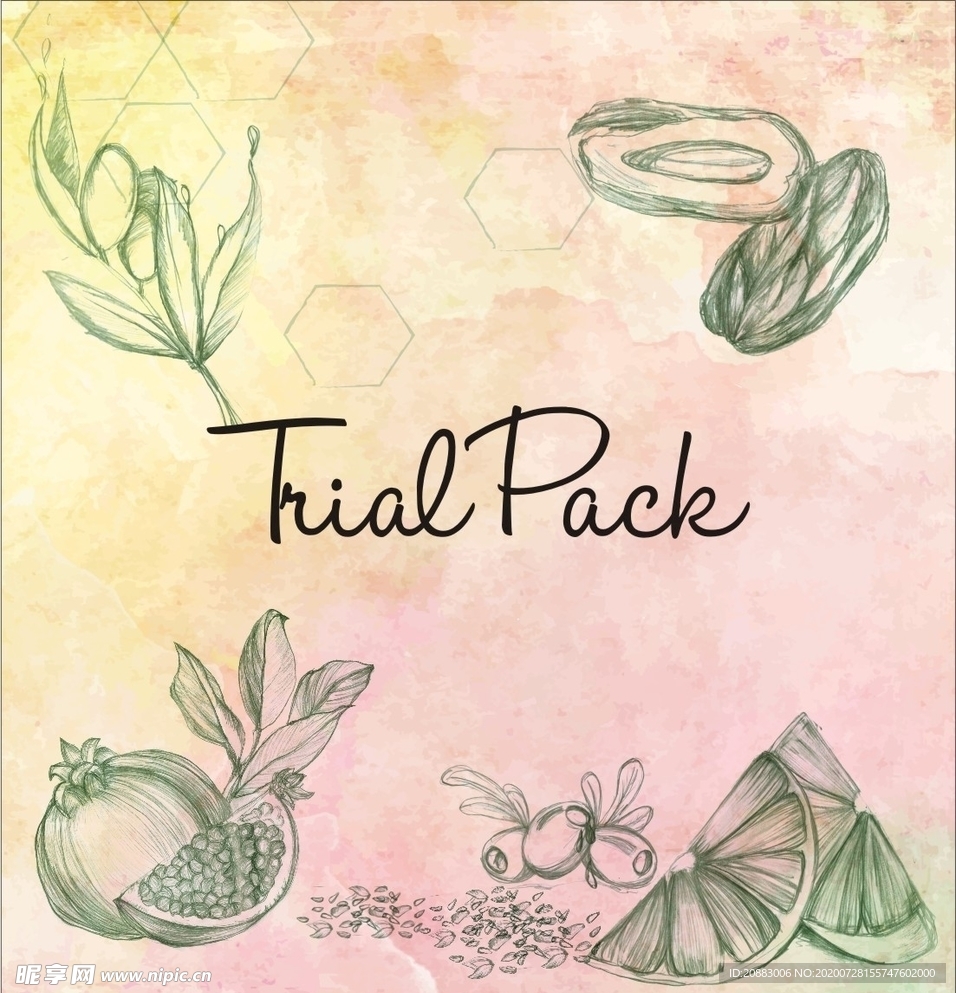 水果果蔬素材矢量图花纹底纹