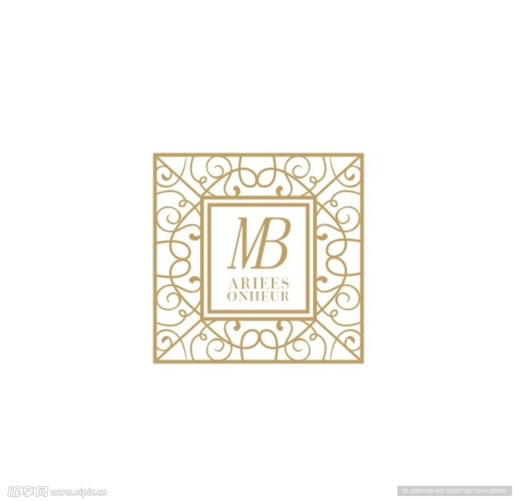 简约花纹边框花纹标志边框