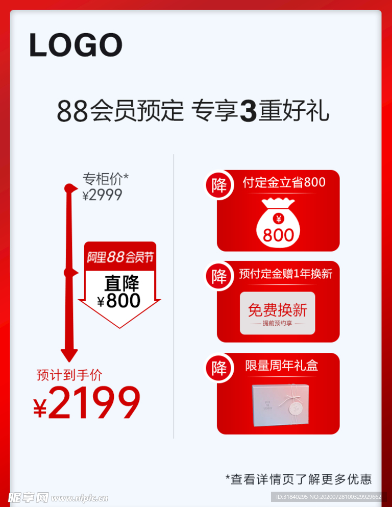 价格曲线图促销主图模板图片