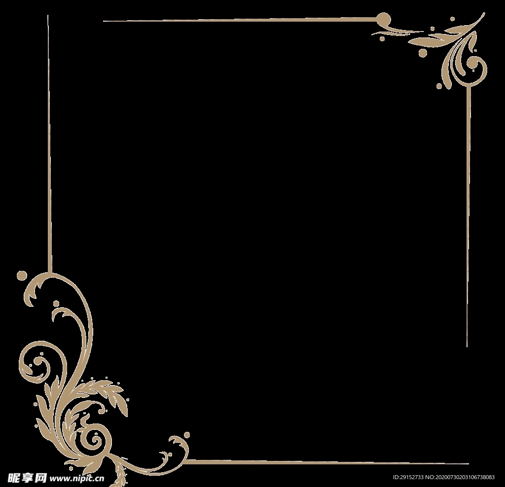 优雅欧式边框花纹