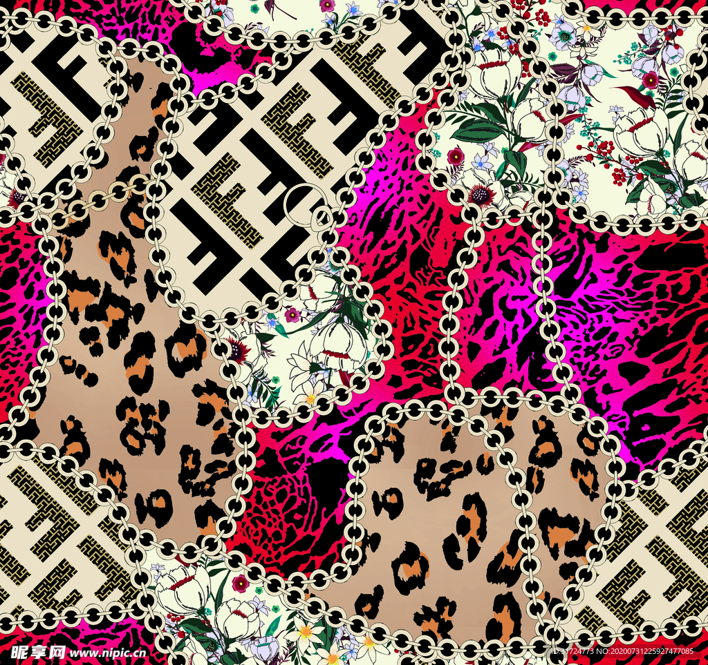 大牌 复古 数码印花 男装女装