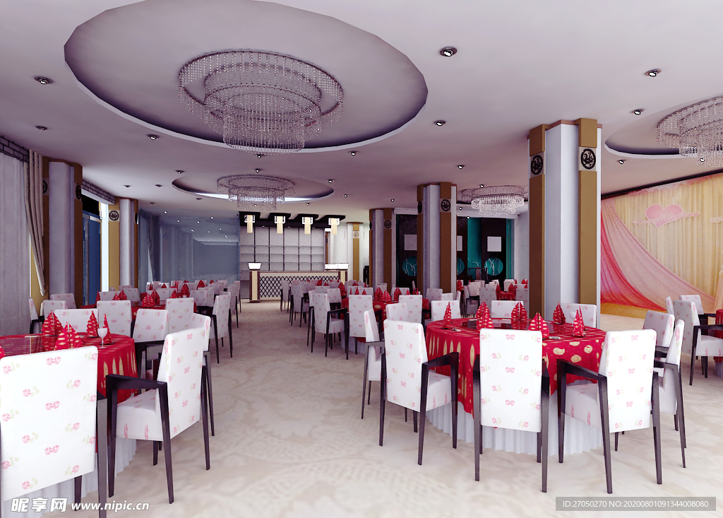 酒店大厅后期效果