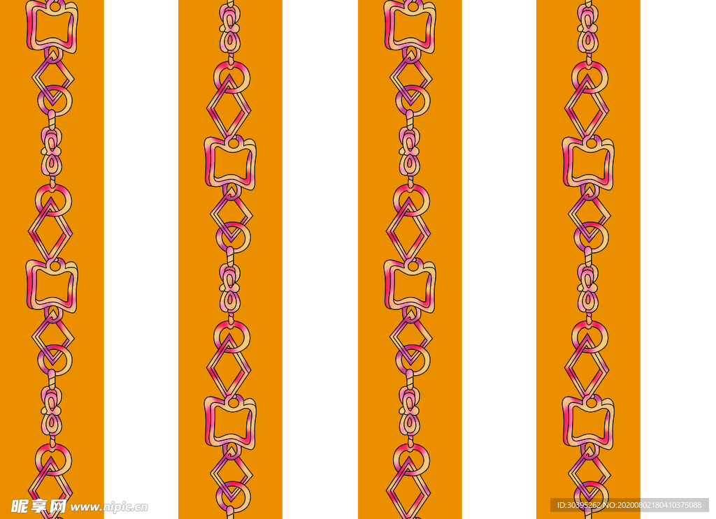 链条 几何 大牌 手绘 爆款