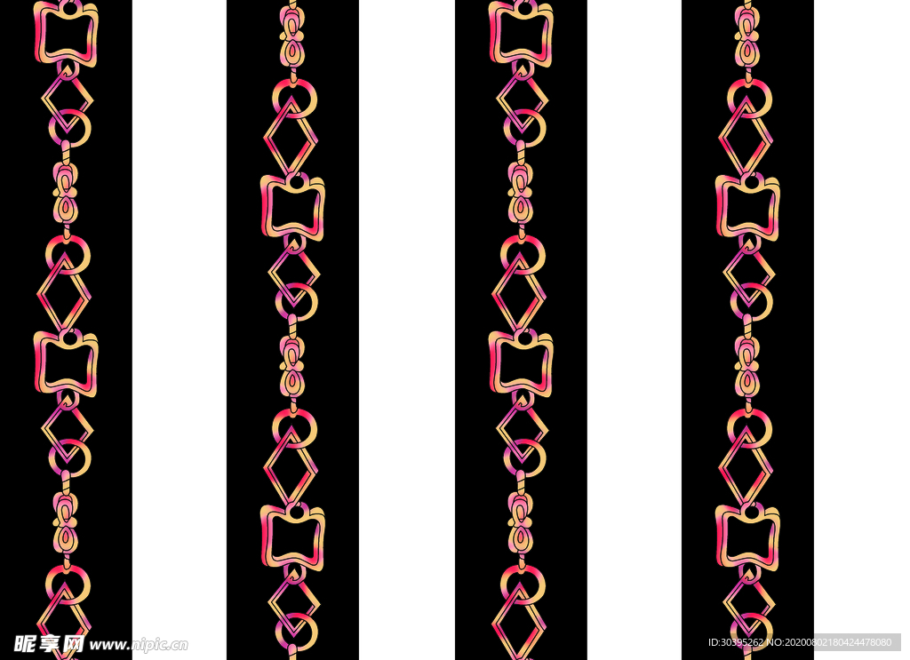 链条 几何 大牌 手绘 爆款