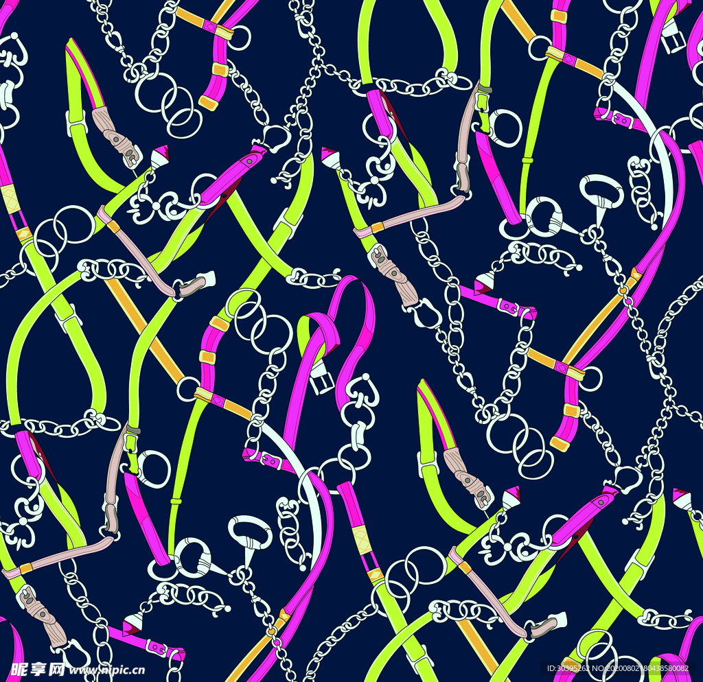 链条 字母 英文 方巾 绳子