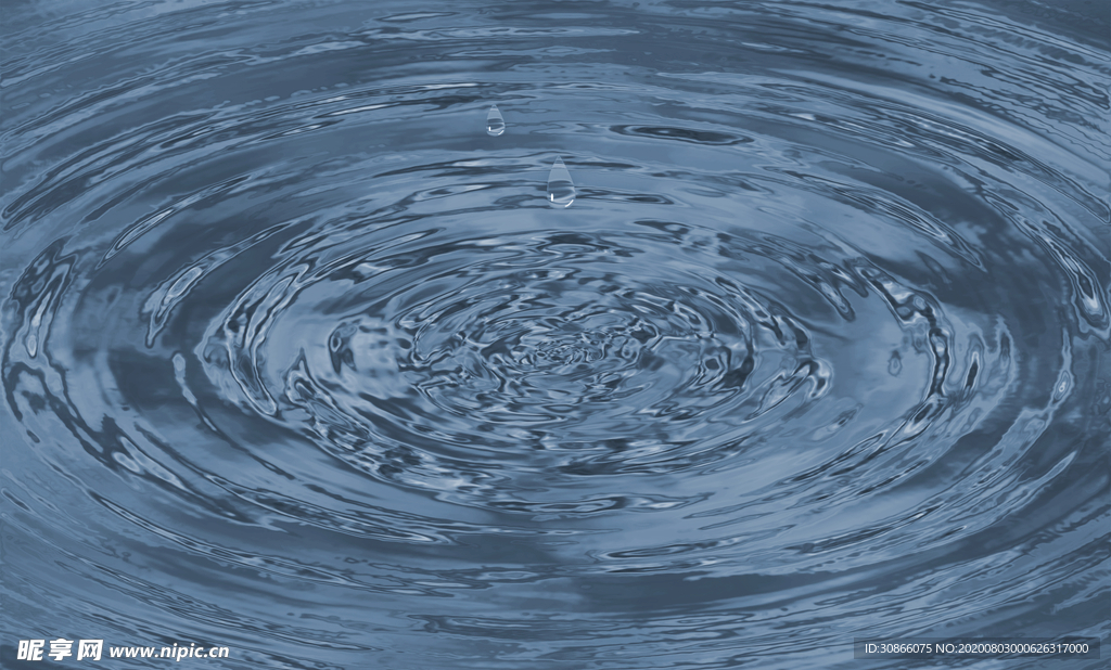 仿真水滴波纹素材