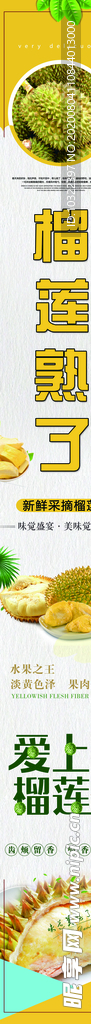水果店包柱 榴莲