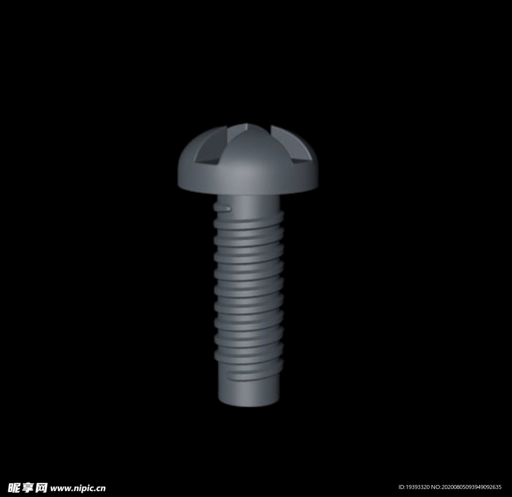 C4D螺丝模型