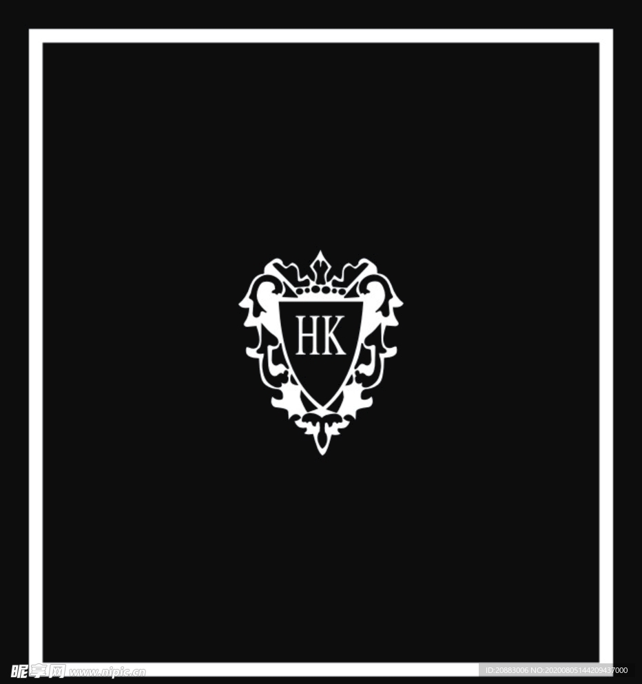 盾牌花纹标志花纹边框花纹标志