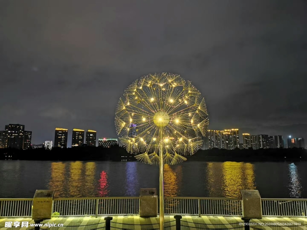 蒲公英公园草萍灯