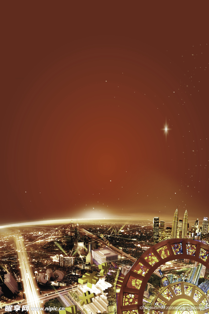 红色背景 商铺背景  房地产