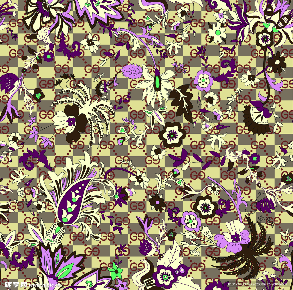 大牌 复古 数码印花 男装女装