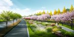 道路公园景观