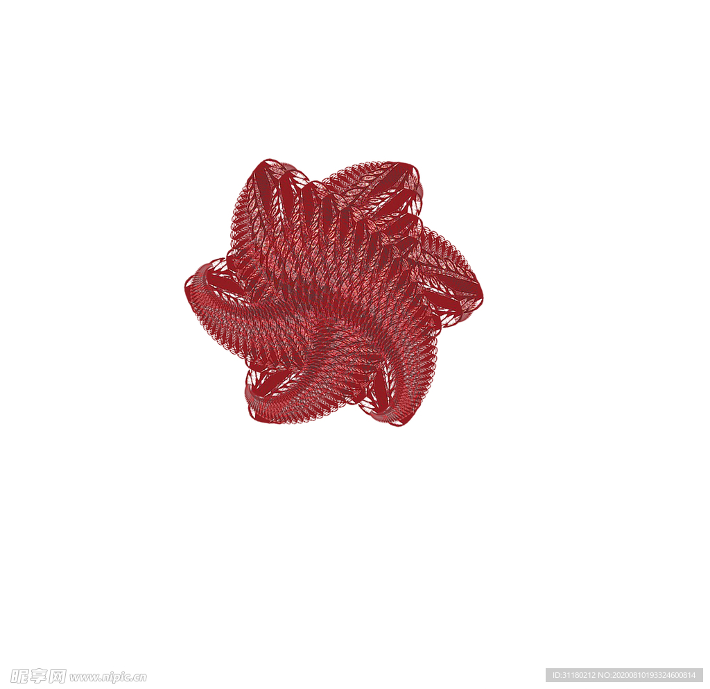 旋转 图案 红色 花纹 设计