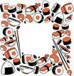 寿司素材   手绘素材