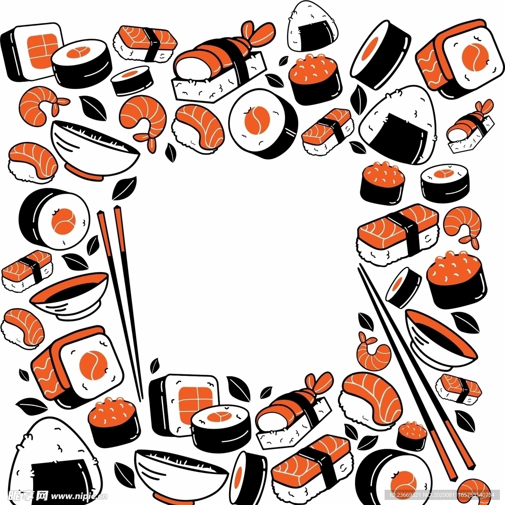 寿司素材   手绘素材